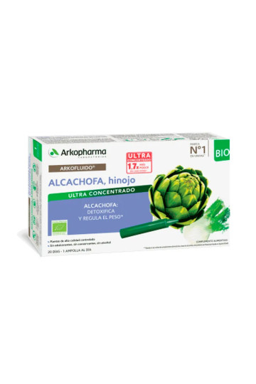 Arkopharma Arkofluido Artichauts-Fenouil 20 Ampoules Buvables