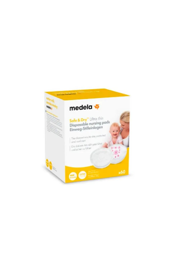 Medela Safe & Dry Disposable Absorbent Discs 60U