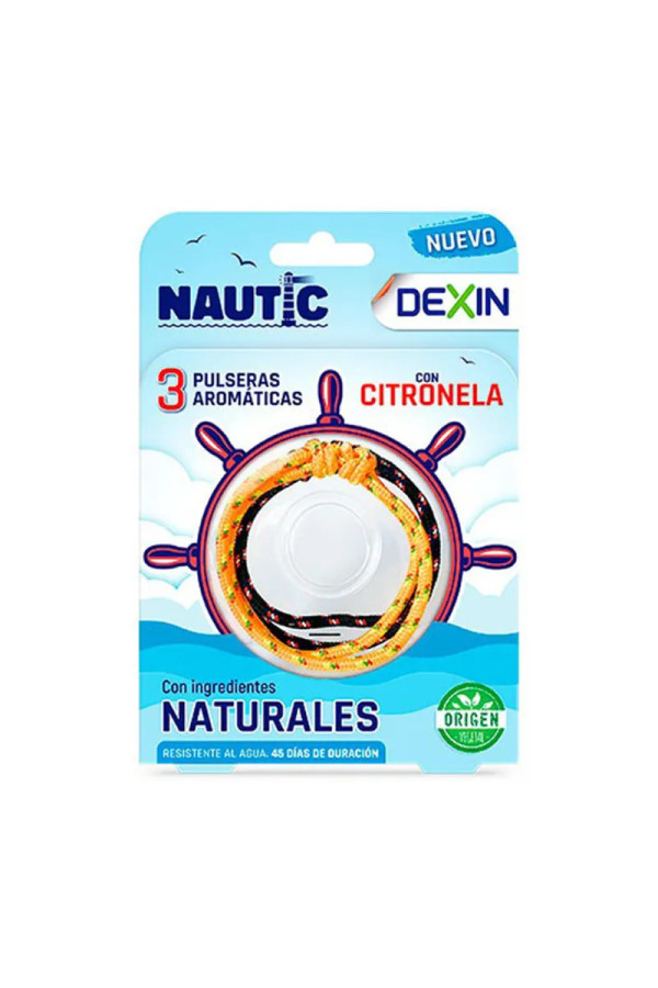 Dexin Bracelet Nautique Aromatique à la Citronnelle 3 Unités
