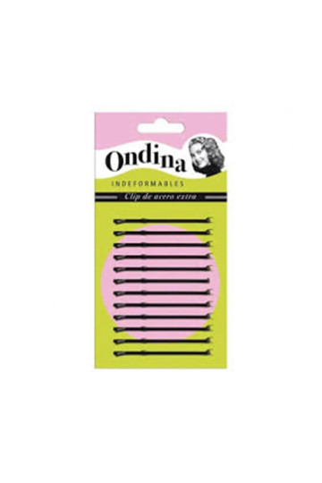 Eurostil Bola Negro Negro Clips Ondina 70mm Carton 1un