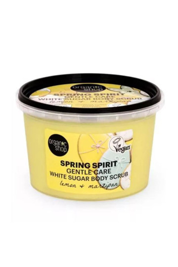 Organic Shop Sprint Spirit Exfoliante Corporal Azucar Blanco Limon y Mazipan 500ml