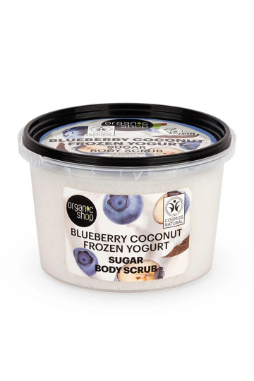 Organic Shop Blueberry Coconut Frozen Yogurt Exfoliante Corporal Azucar 250ml