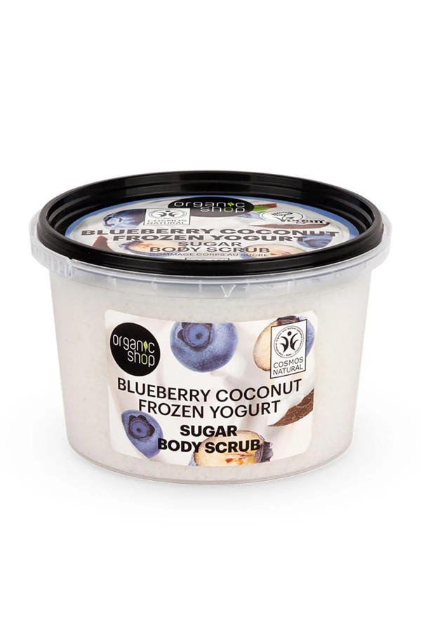 Organic Shop Blueberry Coconut Frozen Yogurt Exfoliante Corporal Azucar 250ml