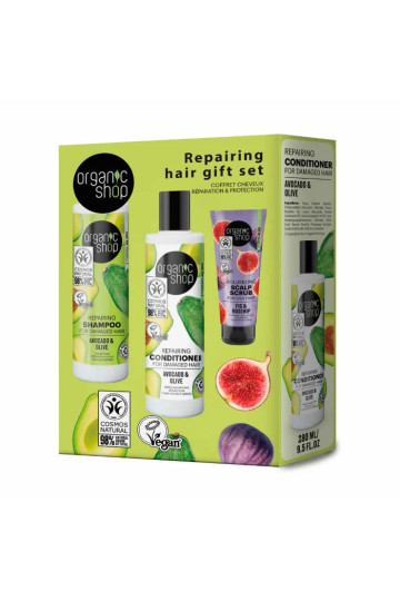 Organic Shop Repairing Hair Gift Coffret 3 Produits
