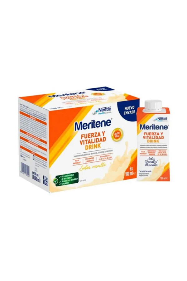 Meritene Force Et Vitalité Boisson Vanille - 6 x 180 ml