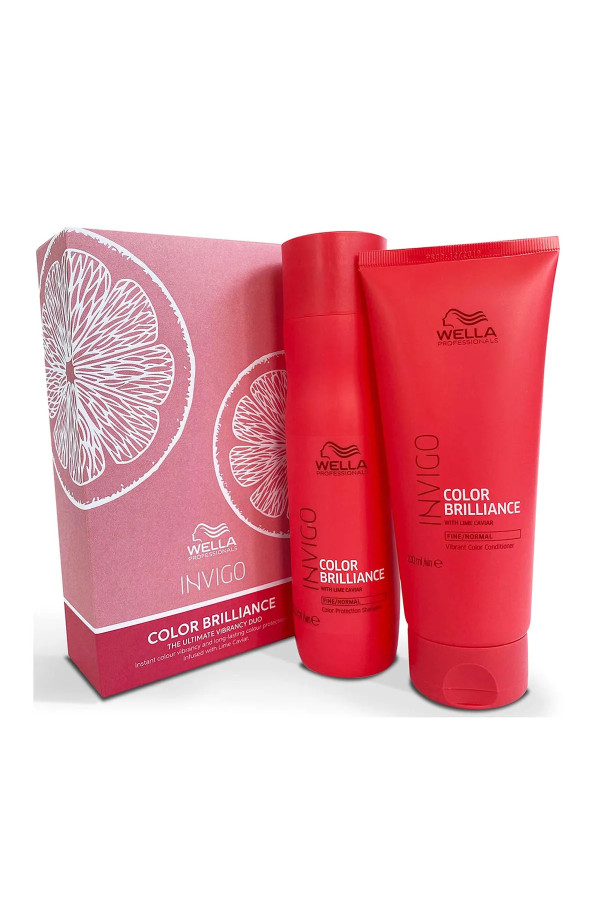 Wella Invigo Color Brilliance Duo Champu 1un Acondicionador 1u