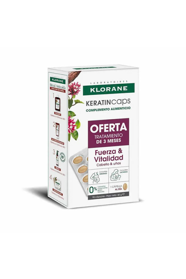 Klorane KeratinCaps Force et Vitalité 3x30 Gélule