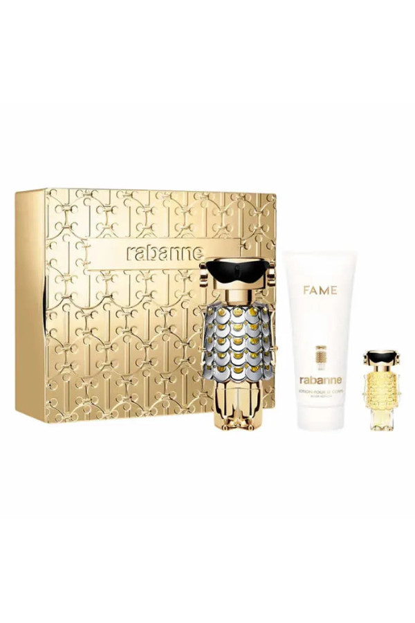  Paco Rabanne Fame Eau De Parfum Vaporisateur 80ml Coffret 3 Produits