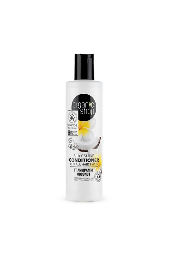 Organic Shop Natura Siberica Frangipani y Coconut Acondicionador Todo Tipo De Cabellos 280ml