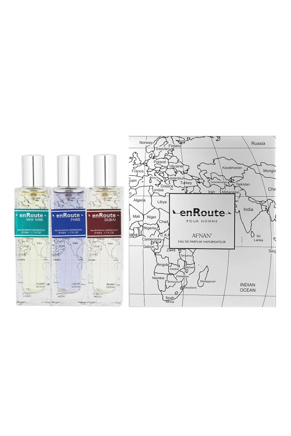 Afnan Enroute Eau De Parfum Pour Homme New York 50ml Eau De Parfum 50ml Paris Eau De Parfum 50mldubai