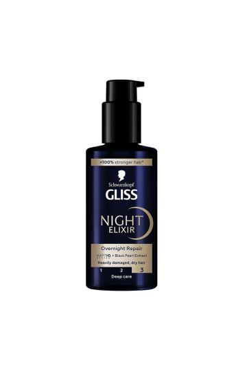 Schwarzkopf Gliss Night Elixir Sérum Cabello Dañado 100ml