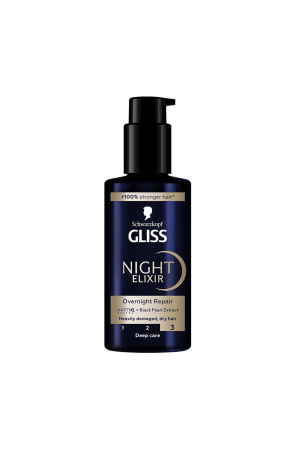 Schwarzkopf Gliss Night Elixir Sérum Cabello Dañado 100ml