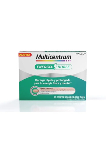 Multicentrum Double Energy 20 Comprimés