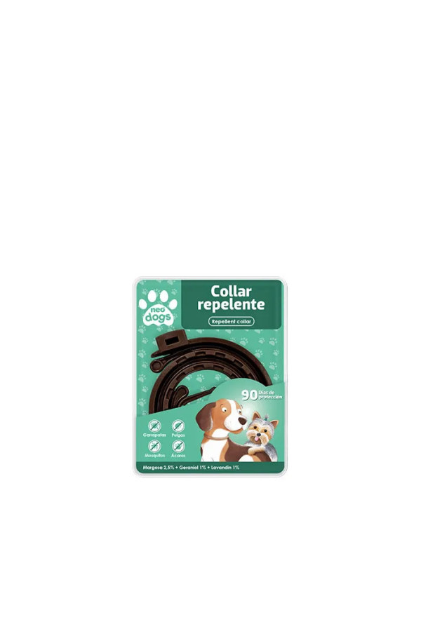 Collier Répulsif Anti-Insectes Pour Chiens Neovital 1 Unité
