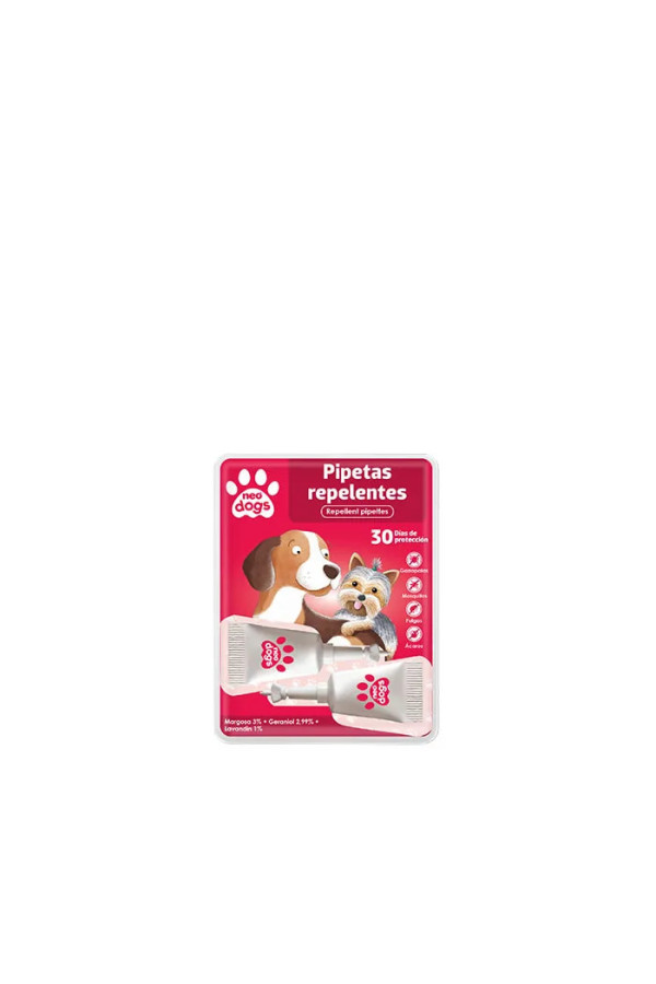 Pipettes Anti-Insectes Répulsives Pour Chiens Neovital 2 Unités