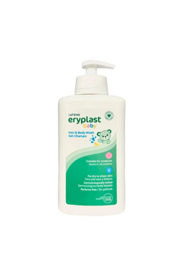 Lutsine Eryplast Gel-Shampooing Bébé Peau Sèche et Atopique 500 ml