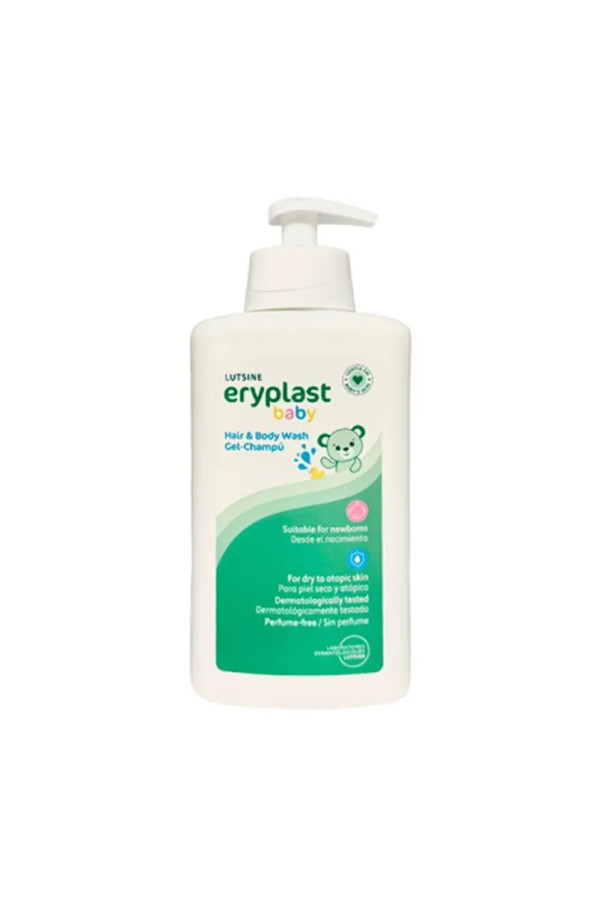 Lutsine Eryplast Gel-Shampooing Bébé Peau Sèche et Atopique 500 ml