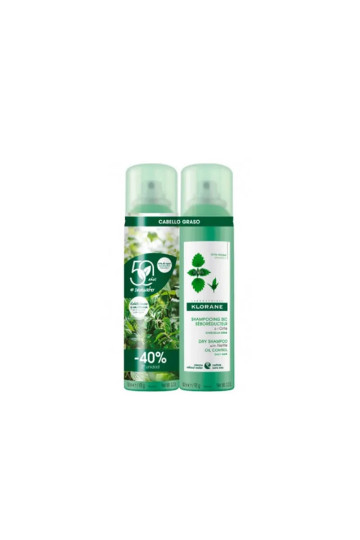 Klorane Shampoing Sec Purifiant Ortie 2x150ml