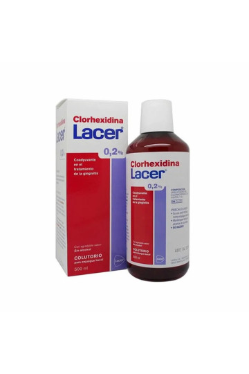 Bain de bouche à la chlorhexidine Lacer 500ml