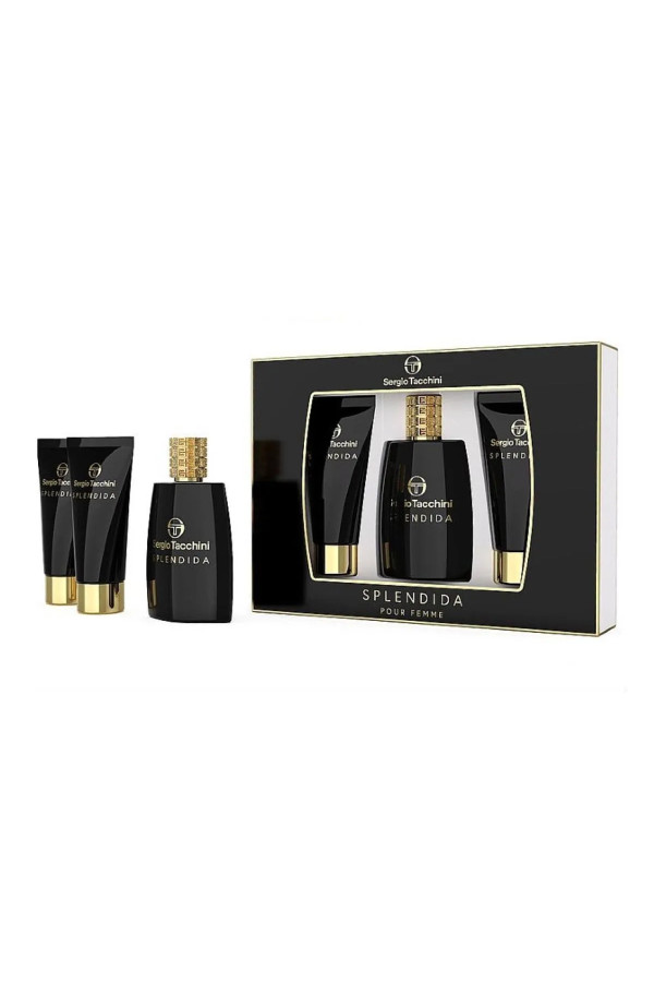 Sergio Tacchini Splendida Pour Femme Eau De Parfum 100ml Locion Corporal Perfumada 100ml Gel De Baó 100ml