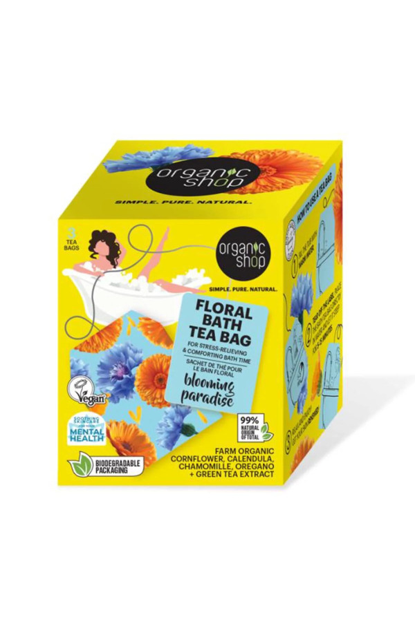 Organic Shop Floral Bath Bolsitas De Te Blooming Paradise 280un