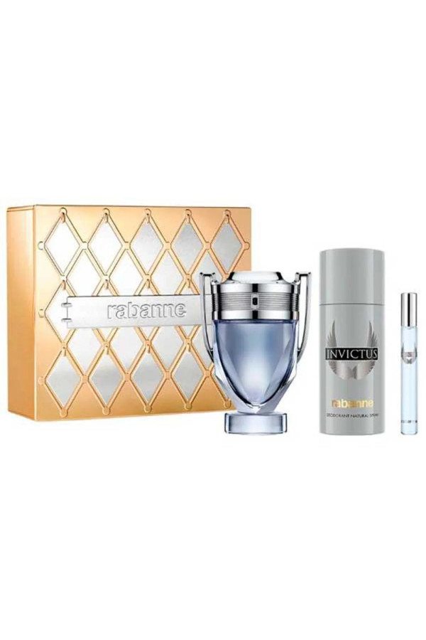 Paco Rabanne Estuche Invictus Eau De Toilette 100ml Desodorante 150ml Eau De Toilette 10ml