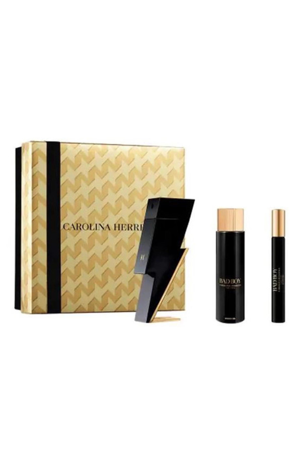Carolina Herrera Estuche Bad Boy Eau De Toilette 100ml Gel De Baño 100ml Eau De Toilette 10ml