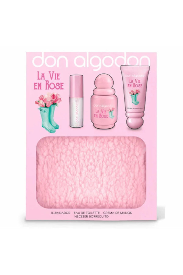 Don Algodon La Vie En Rose Eau De Toilette Spray 30ml Coffret 4 Produits