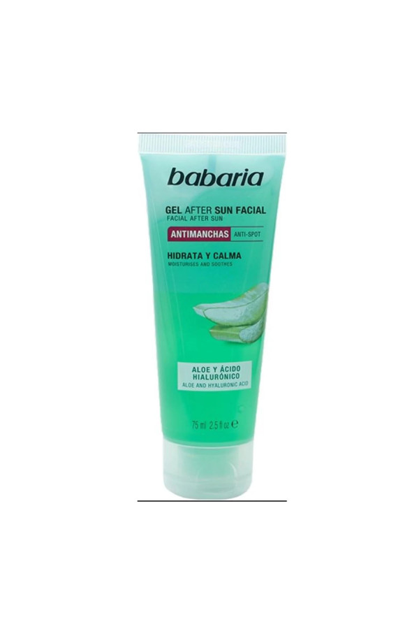 Babaria Anti-Manchas Aloe y Acido Hialuronico Gel Facial After Sun 75ml