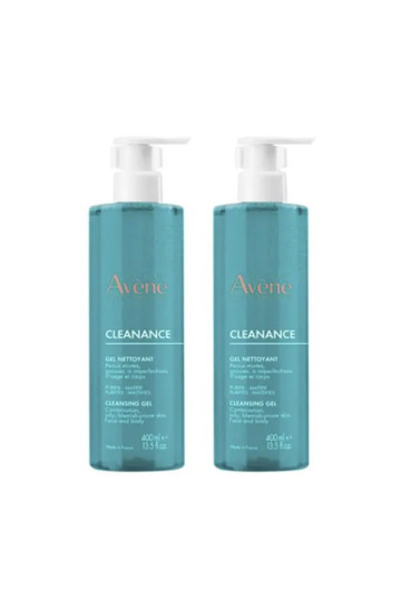 Avène Cleanance Duo Gel Nettoyant 2 x 400ml