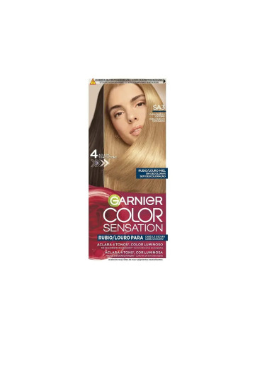 Garnier Color Sensation Tinte Rubio Luminoso Sin Decoloración Para Cabello Oscuro Louro Miel 5 U