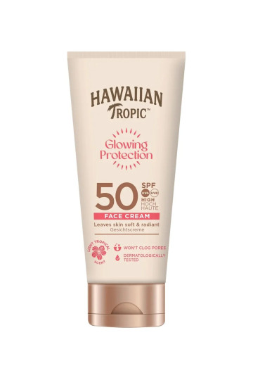 Hawaiian Tropic Glowing Protection Face Cream Spf50 50ml