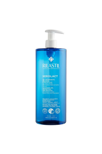 Gel Nettoyant Réparateur Pour Peaux Sèches Rilastil Xerolact 1000ml