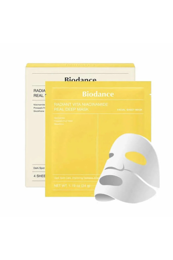 Biodance Radiant Vita Niacinamide Real Deep Mask 4 Units