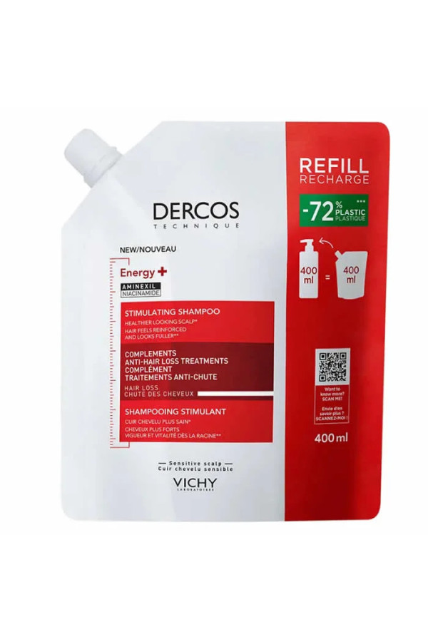 Vichy Dercos Energy+ Shampooing Stimulant Recharge 400ml
