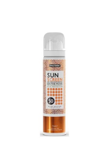 Frezyderm Sun Screen On The Move Spf50+ Face Mist 75ml