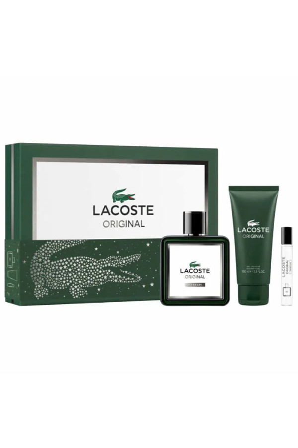 Lacoste Original Eau De Parfum Spray 100ml Coffret 3 Produits