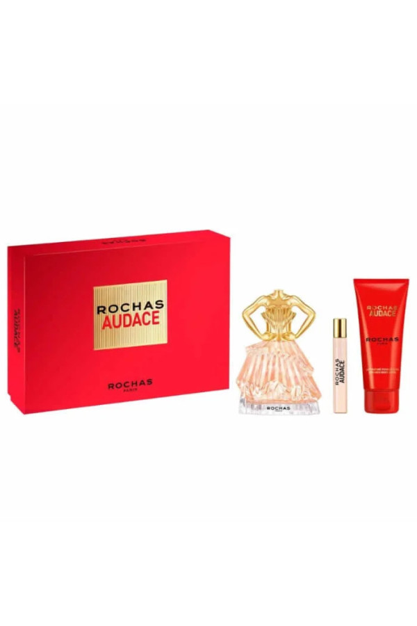 Rochas Audace Eau De Perfume Vaporisateur 90ml Coffret 3 Produits