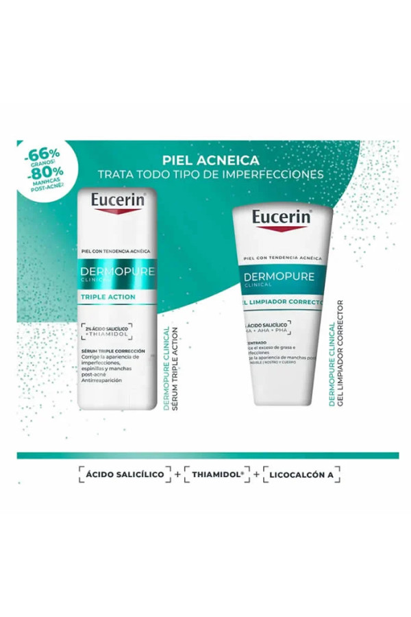 Eucerin Dermopure Triple Action Serum 40ml Coffret 2 Produits