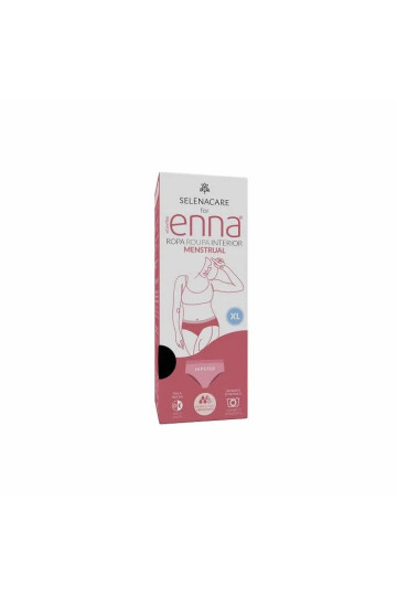 Enna Menstrual Hipster Brief Black Heavy Flow Size XL Day & Night
