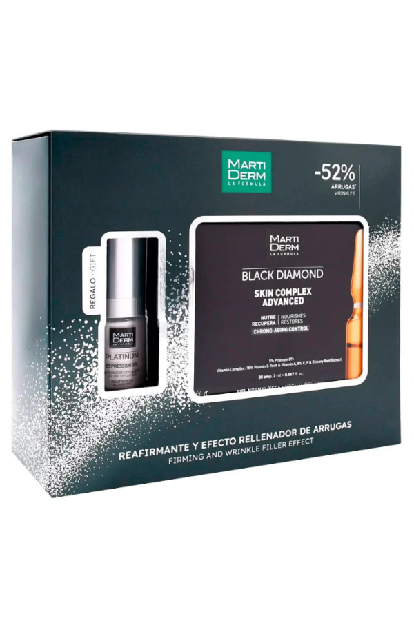 Martiderm Black Diamond Skin Complex Advanced 30 Ampollas Coffret 2 Produits