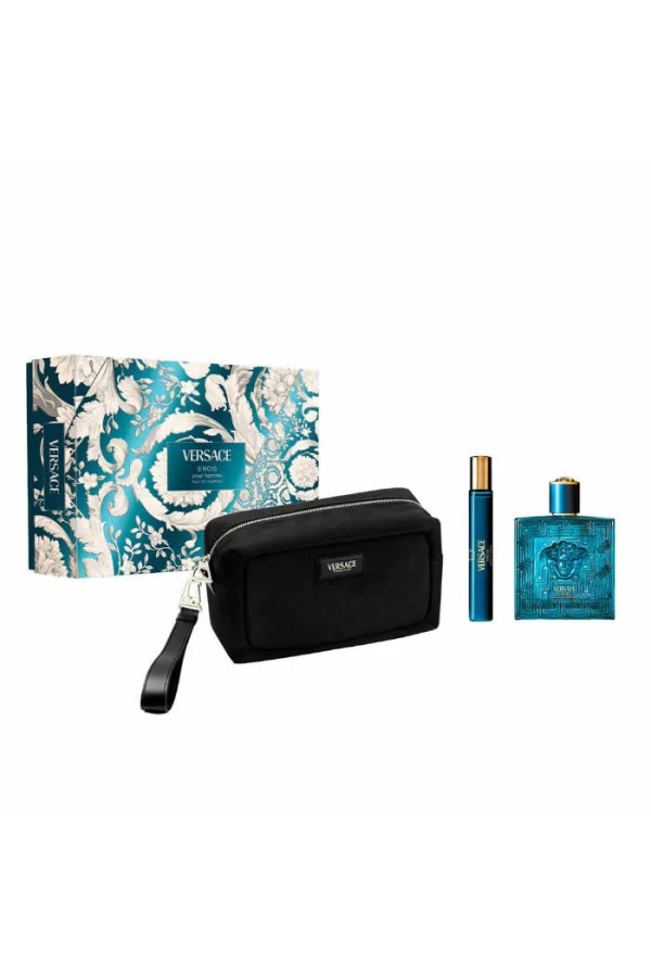 Versace Eros Eau De Parfum Spray 100ml Coffret 3 Produits