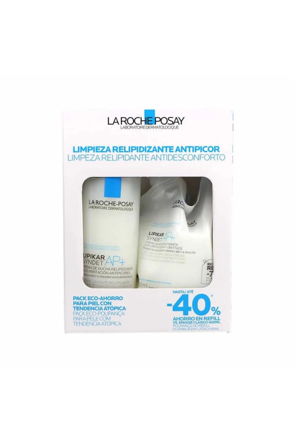 La Roche-Posay Lipikar Syndet AP+ Cream Wash 400 ml + Refill 400ml