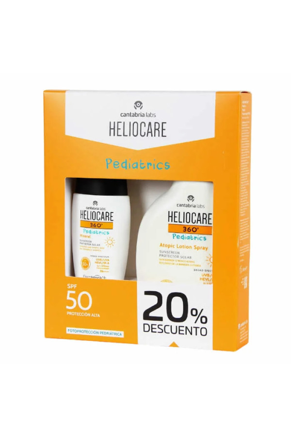 Heliocare Pediatrics Atopic Lotion Spray Spf50 250ml Coffret 2 Produits