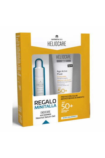 Heliocare Age Active Fluid Sunscreen Spf50+ 50ml Coffret 2 Produits