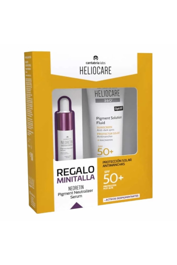 Heliocare 360 Opti D Pigment Solution Fluid Spf50+ 50ml Coffret 2 Produits