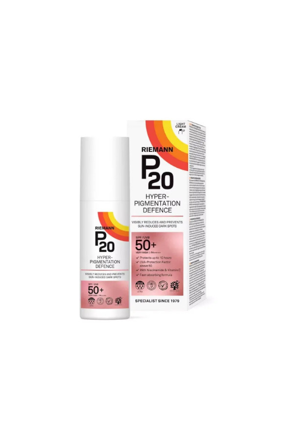 Riemann P20 Photoprotecteur Visage Hyper Pigmentation Spf50+ 50 ml