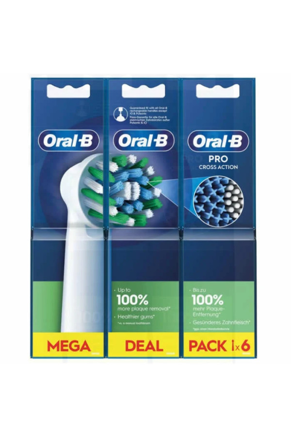 Recharges Oral-B Pro Cross Action 6 unités